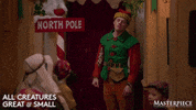 Christmas Eye Roll GIF by MASTERPIECE | PBS