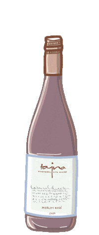 vinotajna wine rose glass vino Sticker