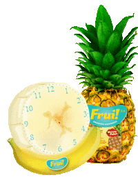 Banana Pineapple Sticker by Frui Indonesia
