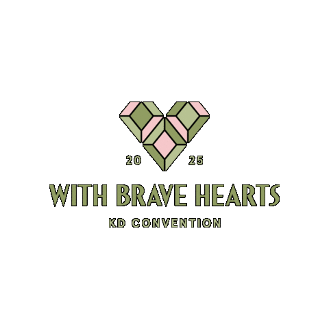 Brave Heart Sticker by Kappa Delta