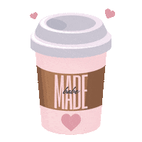 madebabe latte coffee cup coffee lovers madebabe Sticker