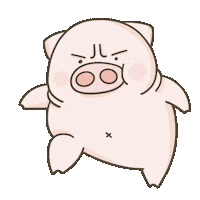 Angry Pig Sticker