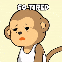 Tired 9 To 5 GIF by Wise Monkey Meme
