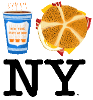 New York Coffee Sticker by Piccoliny