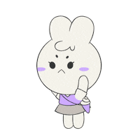 No Way Bunny Sticker by VANI STUDIO VIETNAM