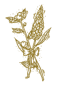 PixelGateCo illustration flowers gold bow Sticker