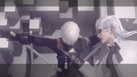 Svealiko giphygifmaker adam nier automata 9s GIF