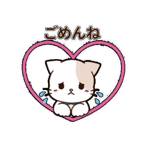 kensonkenpany giphygifmaker cat sorry 猫 Sticker