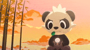 Panda Glowing GIF by Pokémon