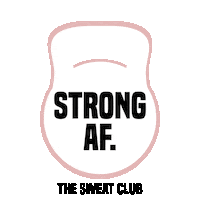 Strong Af Sticker by Kathryn Farmer