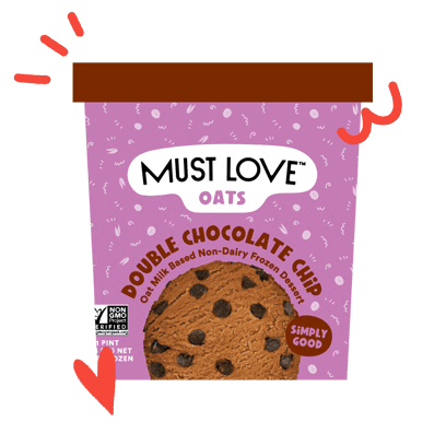 mustloveco giphyupload chocolate ice cream oat milk Sticker