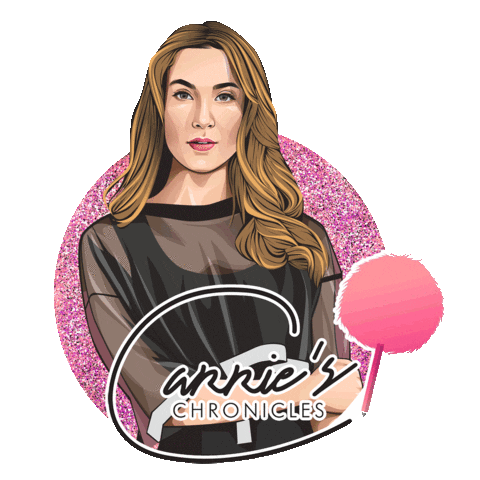 Girl Woman Sticker by Carrie Berkk | Carrie's Chronicles