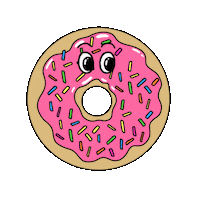 Donut Eating Sticker by merci, mercy
