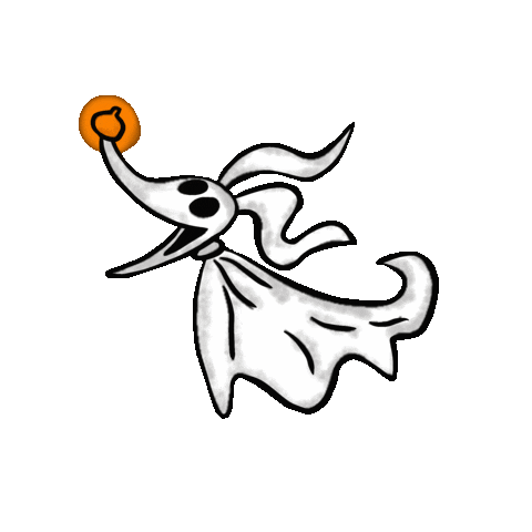 imagineallison halloween zero nightmare before christmas Sticker
