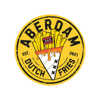 aberdam aberdam dutch fries aberdam dutch fries backyard beach collective Sticker