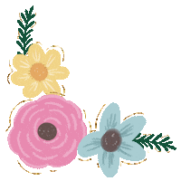 Pink Flower Sticker by Roxy James