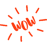 Merch Wow Sticker by InkHead Prints