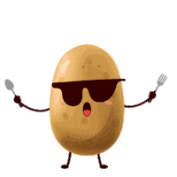 Pomme De Terre Potato Sticker by CNIPT