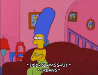 frustrated marge simpson GIF