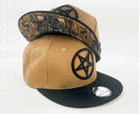 Capichecaps black brown beige cursed GIF