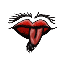 Lips Tongue Sticker