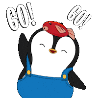 You Got This Lets Go Sticker by Pudgy Penguins