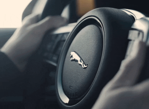 Driving Fast On My Way GIF by Jaguar