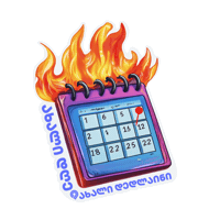 Deadline Sticker by Adjarabetcom