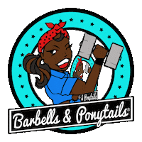 Rosie The Riveter Workout Sticker by Barbells & Ponytails