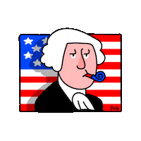 American Flag Slaps Sticker by StickerApp
