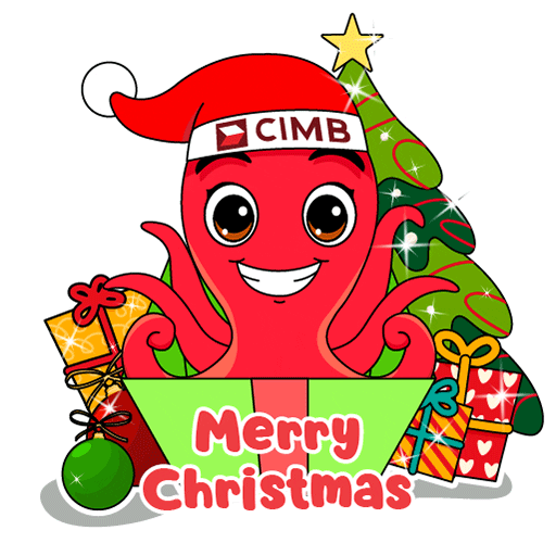 Christmas Octogif Sticker by CIMB Bank