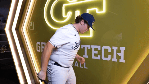 Georgia Tech Baseball GIF by Georgia Tech Yellow Jackets