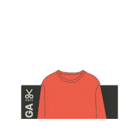 Coral Sweatshirt Sticker by KAFT