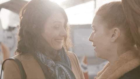 happy surprise GIF by Un si grand soleil