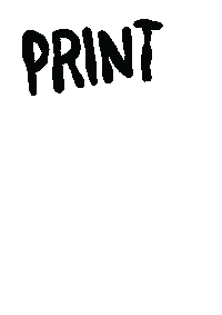 Manisinistre work print printing printmaking Sticker