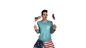 Happy American Sticker by Matt Tolbert