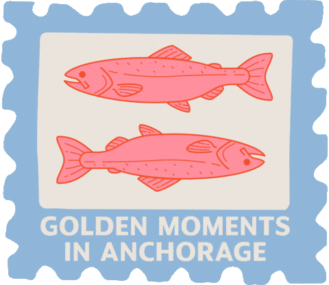 VisitAnchorage giphyupload summer travel fish GIF