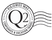 Q2vacaciones travel trip airplane airport Sticker