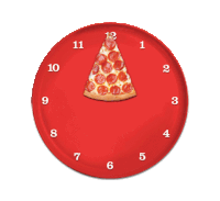 daylight saving time pizza STICKER