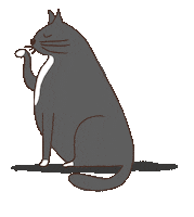 Cat Illustration Sticker by eh sisters