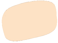 PerchHandmade circle background peach blob Sticker