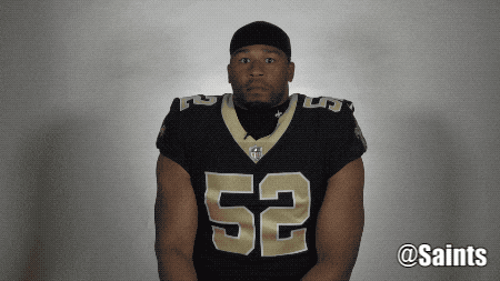 saints football thumbs up GIF by New Orleans Saints