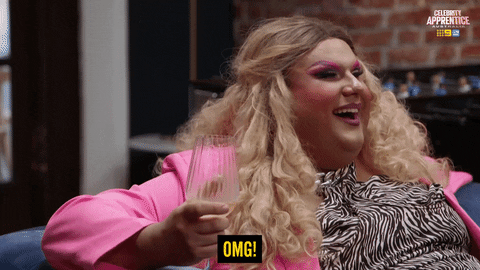 Drag Omg GIF by Celebrity Apprentice Australia
