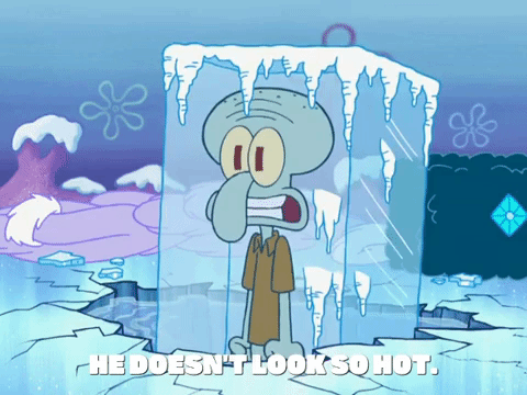 season 8 frozen face-off GIF by SpongeBob SquarePants