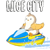 Vice City Deal With It Sticker by Pudgy Penguins