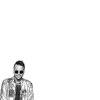 Black And White Fun Sticker by Gian Nobilee