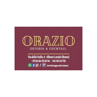 osteriaorazio roma cucina romana orazio fraschetta Sticker