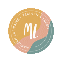trainenleren logo trainenleren marleen lapidaire marleen trainenleren Sticker