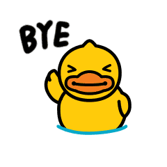 emoji goodbye Sticker by B.Duck