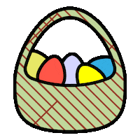 Basket Eggs Sticker by Yes Media